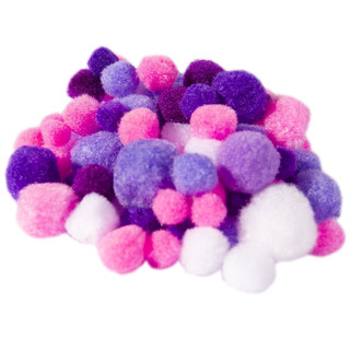 Декоративный материал Alingar: пушистые помпоны, 80 шт, 'Ягодно-розовый' 2