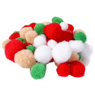 Декоративный материал Alingar: пушистые помпоны, 80 шт, 'Яркий взрыв' 2