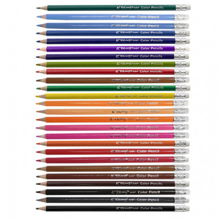 Карандаши цветные 24 цвета, Yalong 'Неоновые животные' с ластиком 2