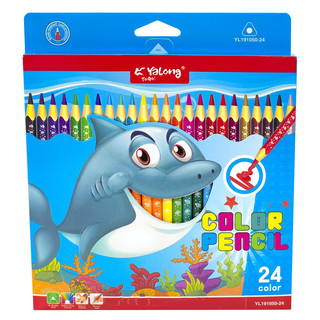 Карандаши цветные 24 цвета, Yalong 'Подводный мир' 8