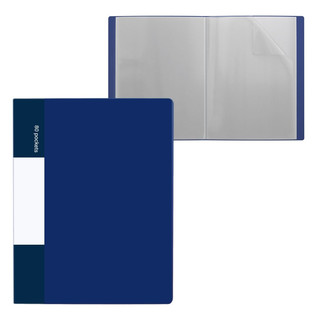 Папка с 80 вкладышами, А4, Alingar, пластик, матовые цвета ас...