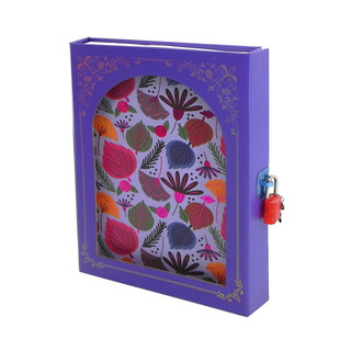 Подарочный блокнот в футляре Alingar 'Цветочная мозаика' с кодовым замочком