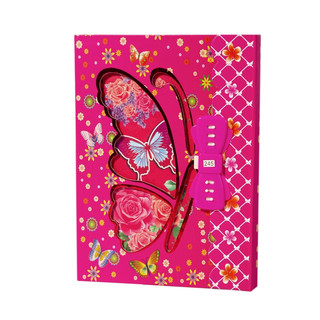 Подарочный блокнот в футляре 'Бабочка и бант' клапан с кодовы...