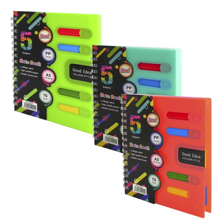 Тетрадь А5, 120 листов, клетка, на гребне, Alingar 'Good Idea...