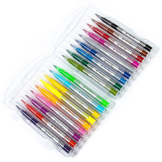 Фломастеры-кисточки, 18 цветов Yalong,Toucan, смываемые чернила 4