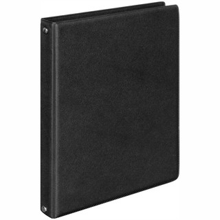 Тетрадь на кольцах А5, 80 листов, BG, обл. ПВХ, черный