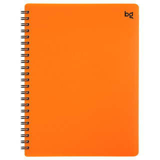 Тетрадь А5, 48 листов, клетка, на гребне BG 'Neon', пластиковая обложка, оранжевая