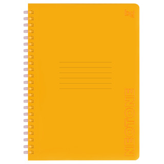 Тетрадь А5, 48 листов, клетка, на силиконовом гребне, BG 'Neon. Orange', пластиковая обложка