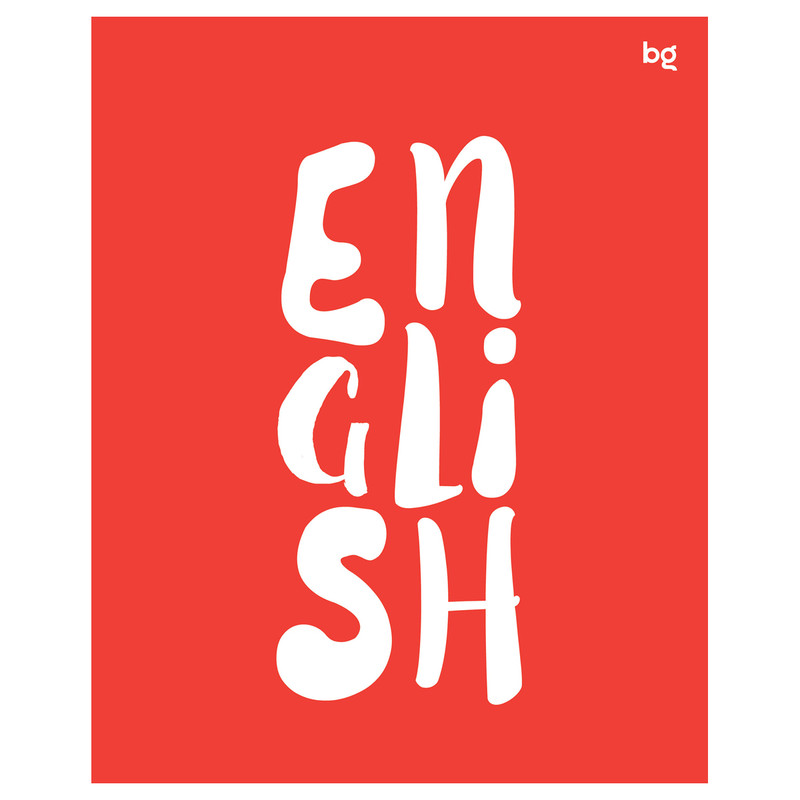 Тетрадь предметная 48л. BG 'Домино' - Английский язык, пластиковая обложка