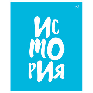 Тетрадь предметная 48л. BG 'Домино' - История, пластиковая об...