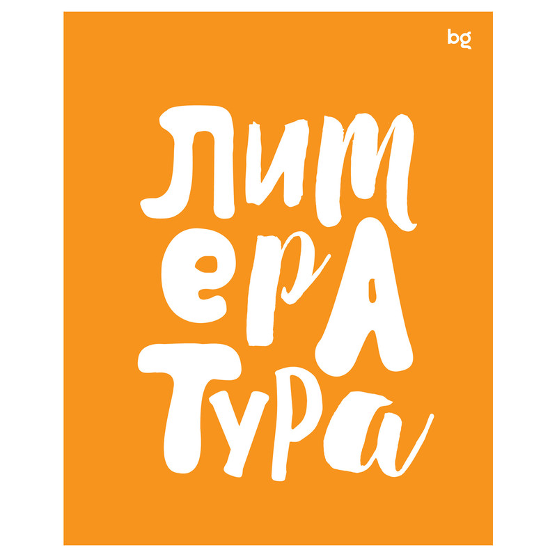 Тетрадь предметная 48л. BG 'Домино' - Литература, пластиковая обложка