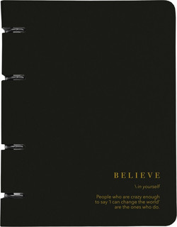 Тетрадь на кольцах общая beSmart 'Believe', А5 на 120 листов в клетку, мягкая обложка