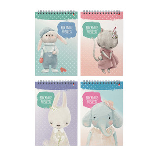 Блокнот 'Kids' А5, 40 листов, в клетку, на пружине, в ассорти...