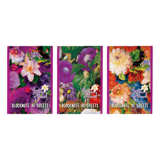 Блокнот 'Цветы new' А6, 40 листов, обложка в ассортименте. Це...