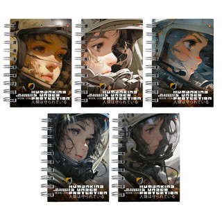 Блокнот-престиж А6, 160 л, в клетку, на гребне, обложка в асс...