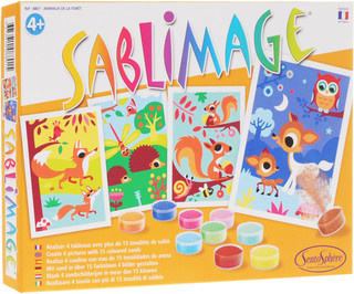 SentoSphere Набор для создания картины из песка 'Лесные звери'