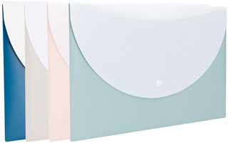 Конверт на кнопке Deli Linfini, A4, горизонтальный расширенны...