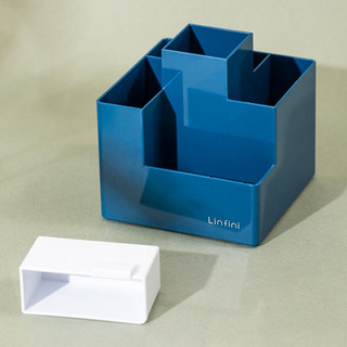 Подставка Deli Linfini, 6 отделений для письменных принадлежностей, синий 3