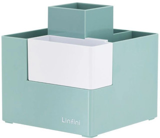Подставка Deli Linfini, 6 отделений для письменных принадлежностей, зеленый