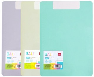 Папка-планшет А4, Deli Bali, ассорти. Цена за 1 шт.