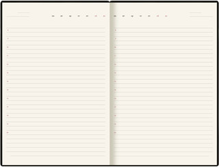 Ежедневник недатированный Deli VG CN146, кафе 8