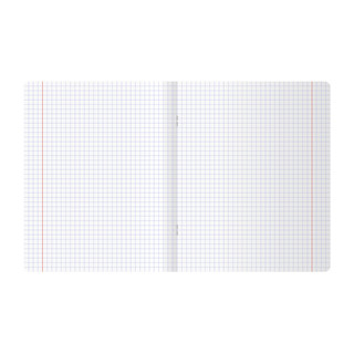 Тетрадь А5, 48 листов, клетка, бумвинил, BG, бордовый 4