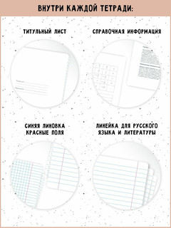 Тетрадь предметная Литература, А5, 48 листов, на скрепке, beSmart 'Oblivion', предмет литература 4