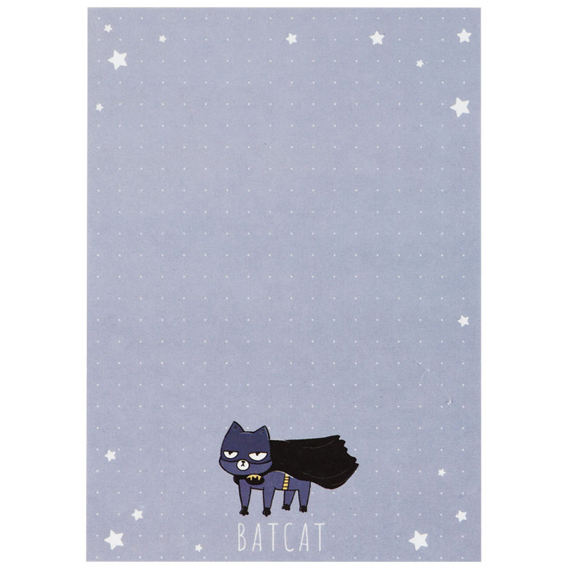Блок для записей MESHU 'Batcat' 100 листов, на склейке