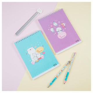 Блокнот А5, 60 листов, на гребне MESHU 'Sweet bear', пластико...