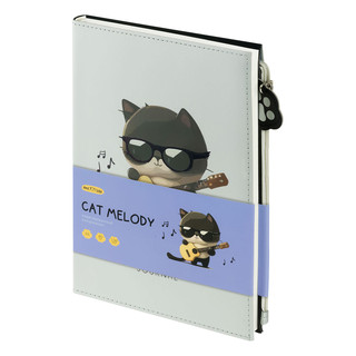 Ежедневник недатированный, А5, 136 листов, кожзам, MESHU 'Сat...