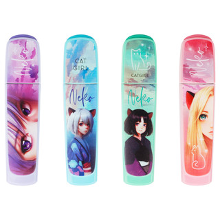 Текстовыделители 4 цвета, MESHU 'Neko', пастельные цвета, 1-5 мм 3