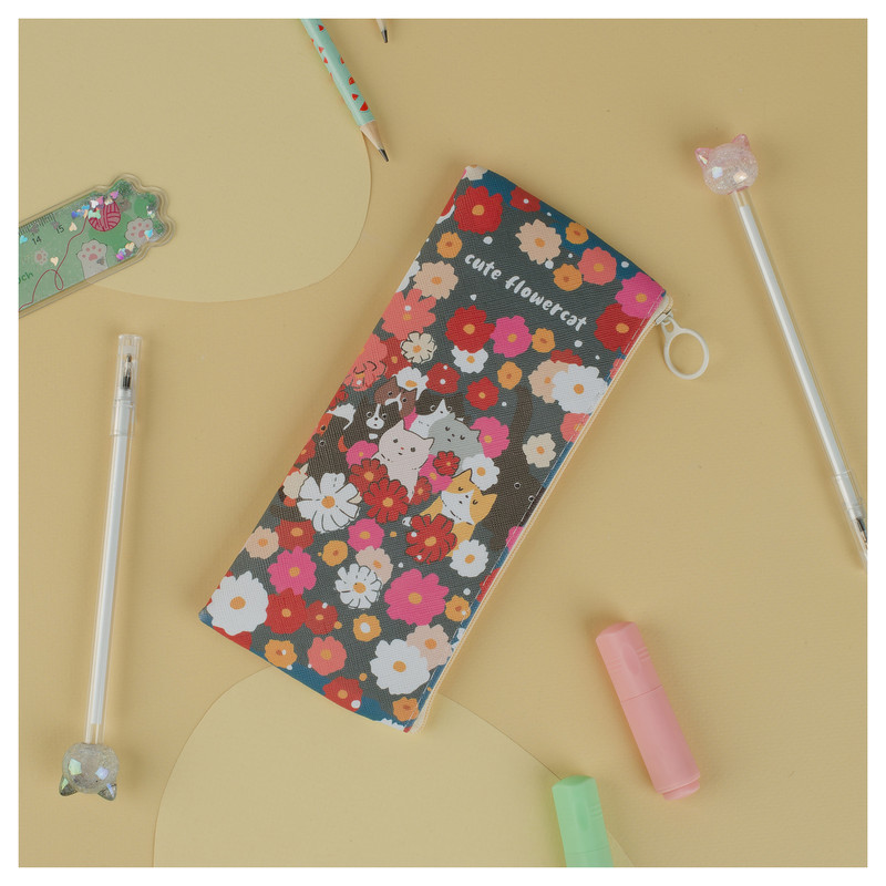 Пенал мягкий MESHU 'Flowers', 200*100
