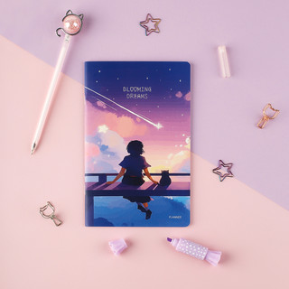 Планер недатированный, 32 листа, 135х210мм, MESHU 'Blooming dreams' 5