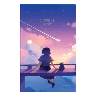 Планер недатированный, 32 листа, 135х210мм, MESHU 'Blooming d...