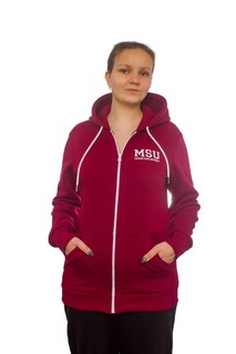 Толстовка на молнии с логотипом МГУ имени М.В. Ломоносова