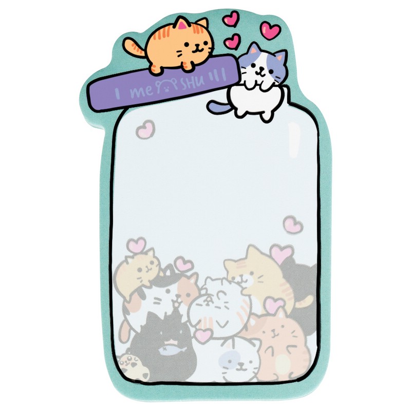 Самоклеящийся блок MESHU 'Cat's pot', 40 листочков