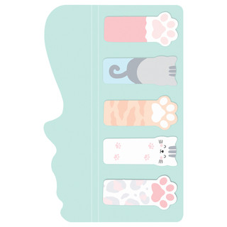 Флажки-закладки MESHU 'Meow paw', 20 листочков 2