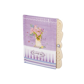 Подарочный блокнот 'Девушка с букетом', А6, 50 листов, в лине...