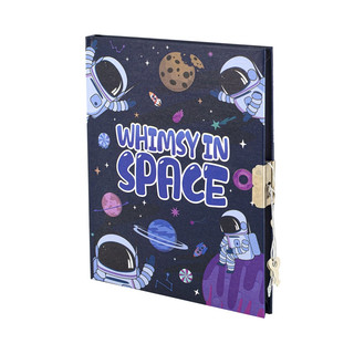 Подарочный блокнот в футляре 'Космос, приключения' на замочке, с ручкой 2