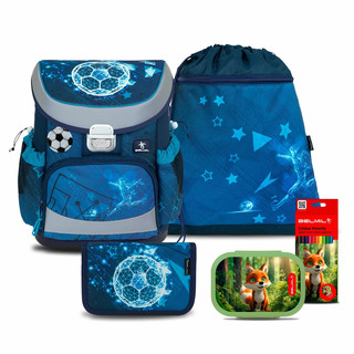 Школьный ранец Belmil Mini Fit 'Footballers' с наполнением (4...