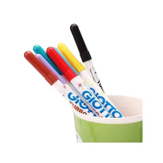 Фломастеры 6 цветов, Giotto Turbo Glitter Maxi, с блестящими чернилами 2