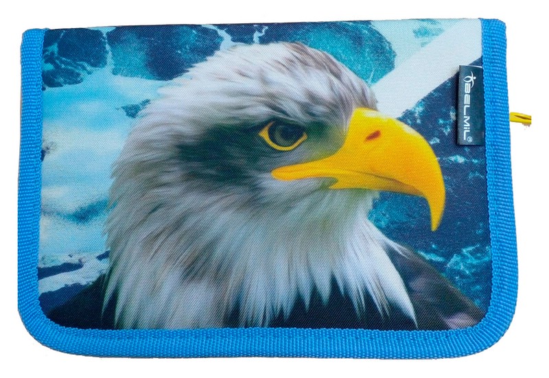 Пенал-книжка Belmil Орёл с двумя откидными клапанами