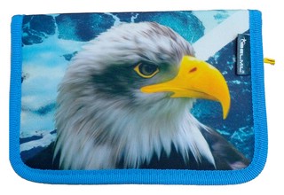 Пенал-книжка Belmil Орёл с двумя откидными клапанами