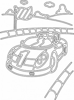 Песочный трафарет Спорткар, А3, артикул РП054