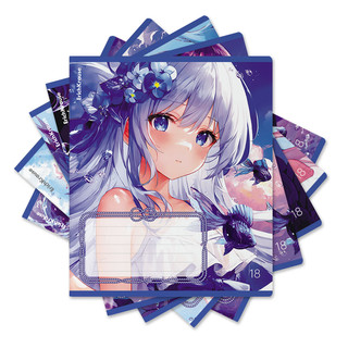 Тетрадь А5, 18 листов, клетка, ErichKrause Kawaii Whale, ассо...