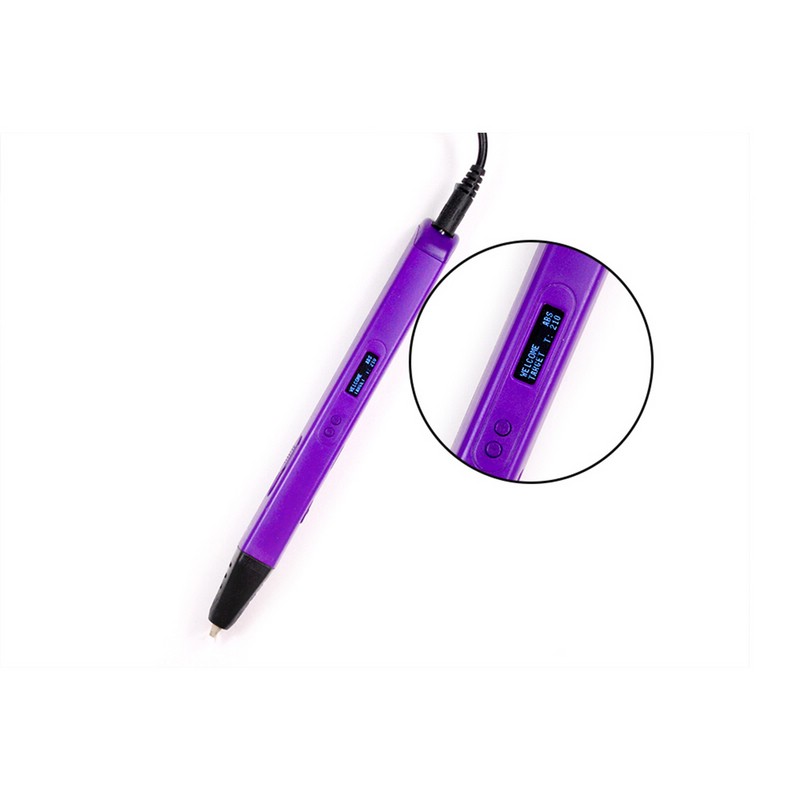 3D ручка Spider Pen SLIM с OLED дисплеем фиолетовая