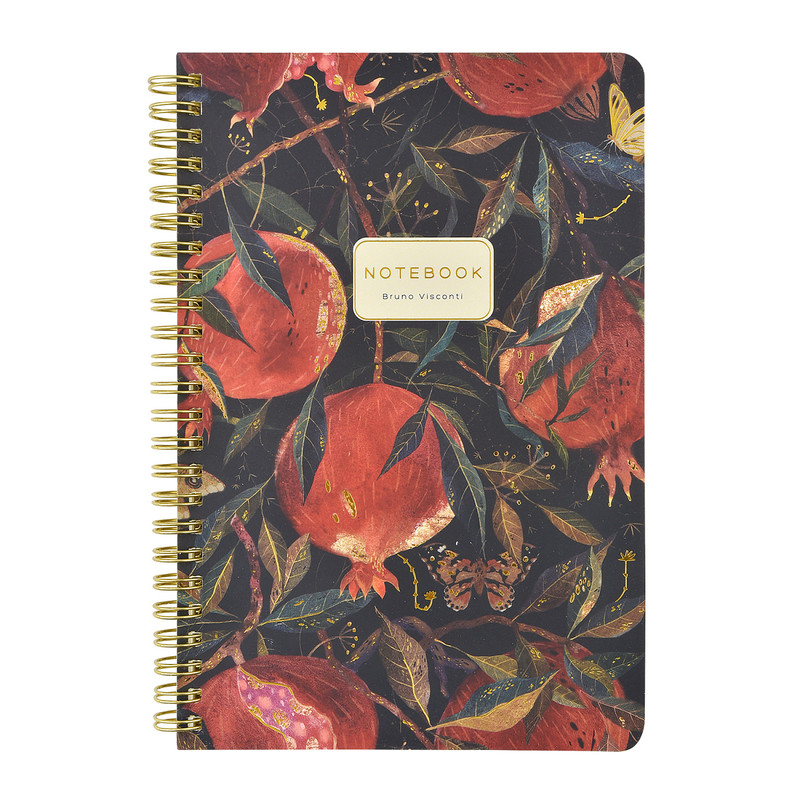 Тетрадь А5, 60 листов, на пружине, 'Гранат', BV