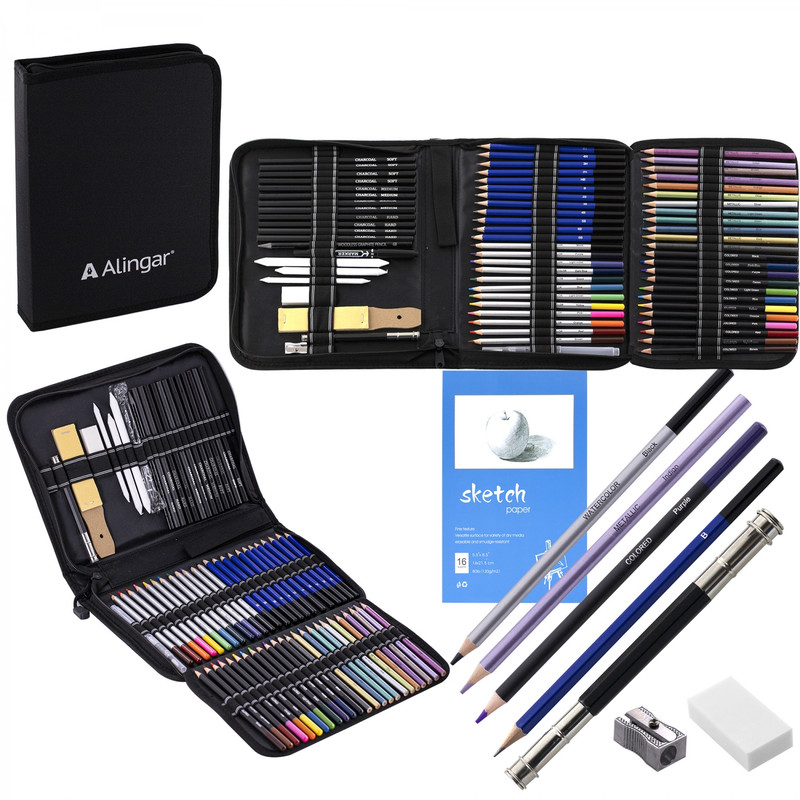 Набор художественный Alingar, 71 предмет в пенале 