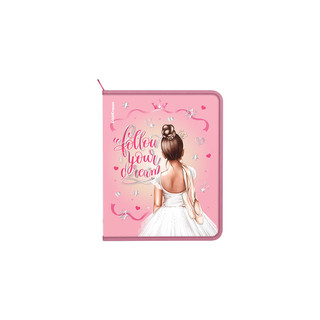 Папка для тетрадей на молнии пластиковая А5+, ErichKrause Pointes 3