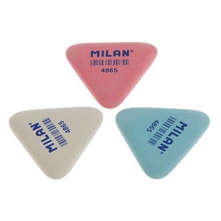 Ластик треугольный, синтетический каучук, Milan, ассорти. Цен...
